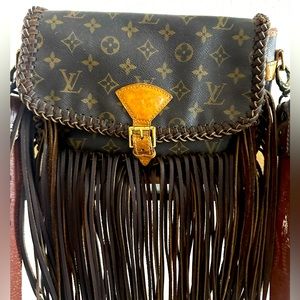 Vintage Boho Bags Louis Vuitton fringe crossbody bag